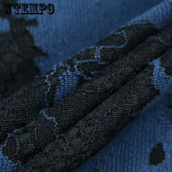WTEMPO Дамски сини блейзъри Шикозни топове с дълъг ръкав Дамско яке Дантелени костюми Връхни дрехи Стилни горнища Drop Shipping