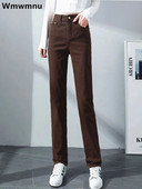 Dámske rovné džínsy s vysokým pásom, jarné, ležérne, strečové, džínsové, kórejské, streetwear, nové, retro, klasické, vaqueros