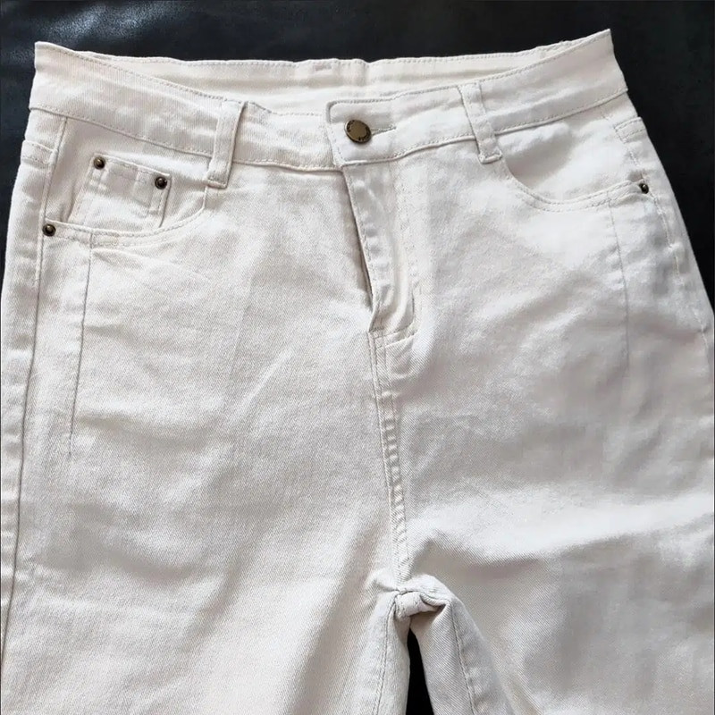 Dámske rovné džínsy s vysokým pásom, jarné, ležérne, strečové, džínsové, kórejské, streetwear, nové, retro, klasické, vaqueros