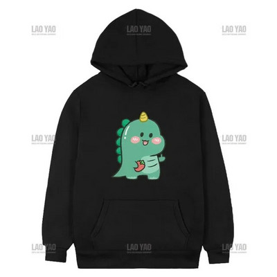 Pulover de cuplu de dinozaur Punk coreeană imprimeu desene animate hanorac femei bărbați kawaii anime estetic hanorac toamnă iarnă îmbrăcăminte exterioară
