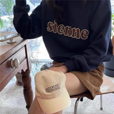 7rings Jeseň/Zima, mikiny s dlhým rukávom a potlačou písmen pre ženy a mužov, unisex, jednoduchý štýl, módne teplé oblečenie