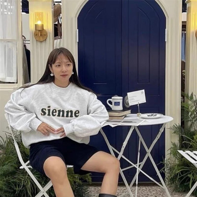 7rings Jeseň/Zima, mikiny s dlhým rukávom a potlačou písmen pre ženy a mužov, unisex, jednoduchý štýl, módne teplé oblečenie