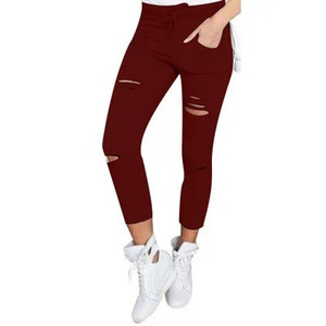 Blugi noi rupți pentru femei Femei mărime mare Pantaloni rupți Pantaloni elastici cu creion Leggings Blugi pentru femei Blugi pentru femei