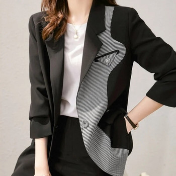 Μακρύ μπουφάν για γυναίκες Τελευταίες φθινοπωρινές στολές μόδας Μαύρα πολυτελή ρούχα Trend Γυναικείο σακάκι ραπτικό casual 2023 Χειμερινό παλτό