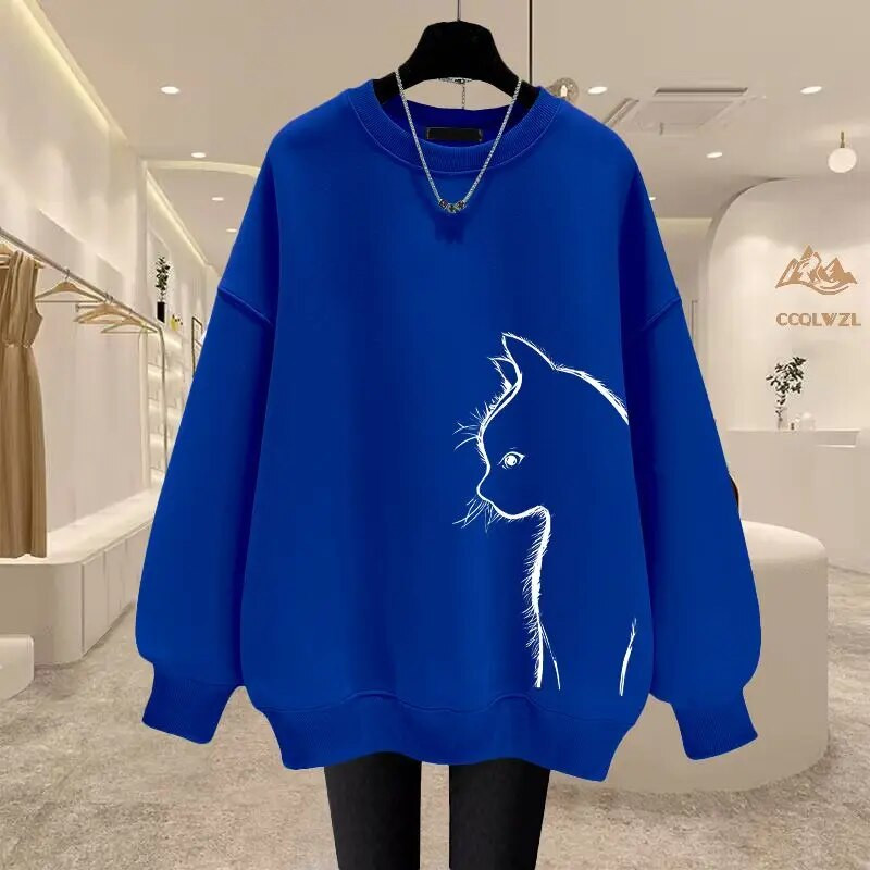 Jesenné a zimné vintage mikiny s výstrihom do O-neck s voľnými rukávmi, dámske oblečenie, ležérna potlač, jednofarebný sveter s dlhým rukávom, tričko s krátkym rukávom