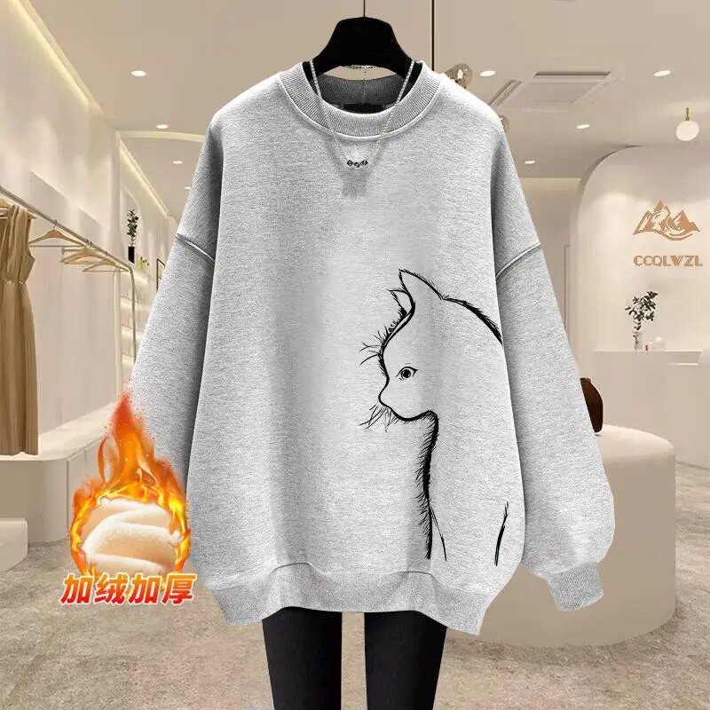 Jesenné a zimné vintage mikiny s výstrihom do O-neck s voľnými rukávmi, dámske oblečenie, ležérna potlač, jednofarebný sveter s dlhým rukávom, tričko s krátkym rukávom