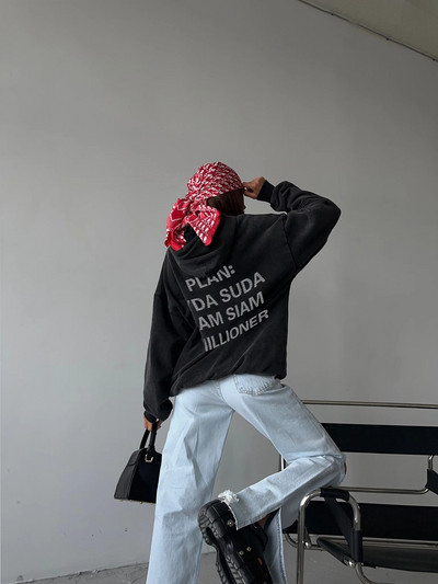 Hirsionsan Retro Washed Mikina Dámska Voľná Nadrozmerná Streetwear Trendy Pulóvre Mikiny Jesenné Dámske Bavlnené Párové Topy