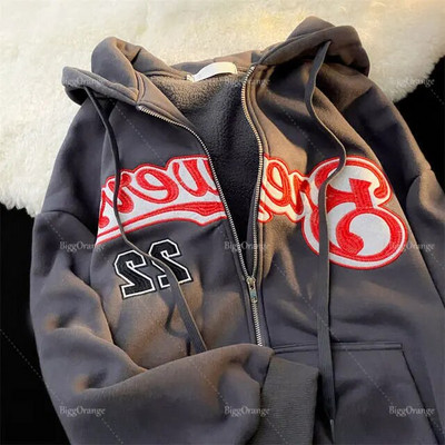 Harajuku abyss puff Print Hoodies Γυναικεία Υπερμεγέθη Streetwear Κορυφαίας ποιότητας Βαμβακερή επένδυση νέα φούτερ Γυναικεία ζευγάρια Y2k Ρούχα