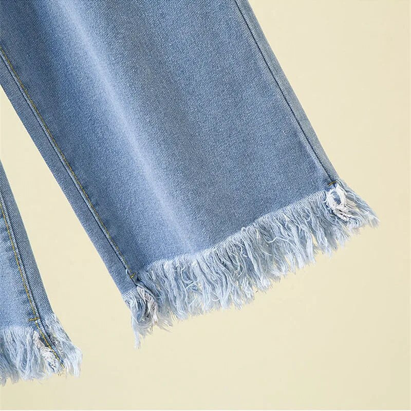 Blugi supradimensionați cu talie înaltă Pantaloni largi pentru femei Pantaloni largi din denim Pantaloni asortați până la gleznă, primăvară vară, blugi pentru femei