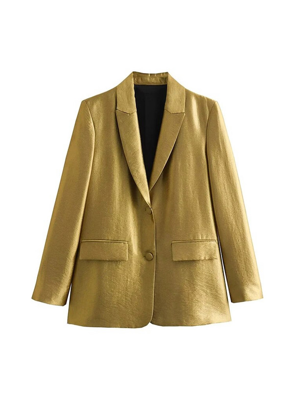 Blazer drept de toamnă pentru femei Blazer de lux cu sclipici de modă pentru femei Blazer cu mânecă lungă de birou pentru femei Nou în îmbrăcăminte exterioară