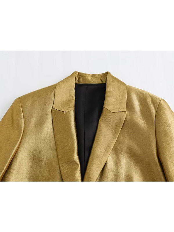 Blazer drept de toamnă pentru femei Blazer de lux cu sclipici de modă pentru femei Blazer cu mânecă lungă de birou pentru femei Nou în îmbrăcăminte exterioară