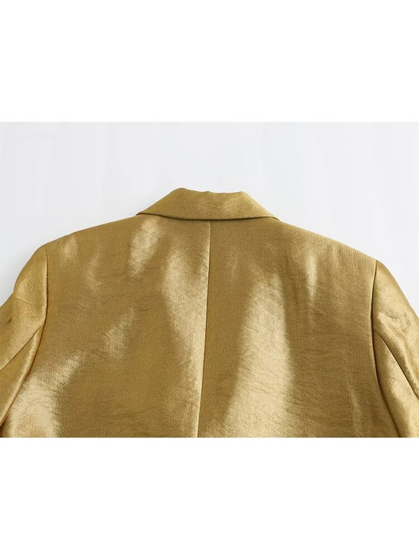 Blazer drept de toamnă pentru femei Blazer de lux cu sclipici de modă pentru femei Blazer cu mânecă lungă de birou pentru femei Nou în îmbrăcăminte exterioară