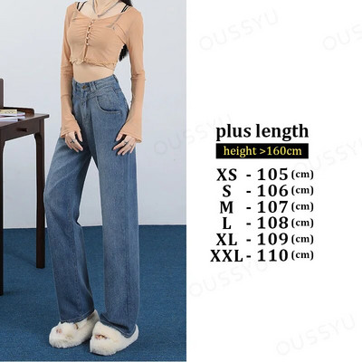 Dámske rovné džínsy Y2K s vysokým pásom, vrecovité nohavice so širokými nohavicami, streetwear, kórejská móda, retro dámske oblečenie, nohavice