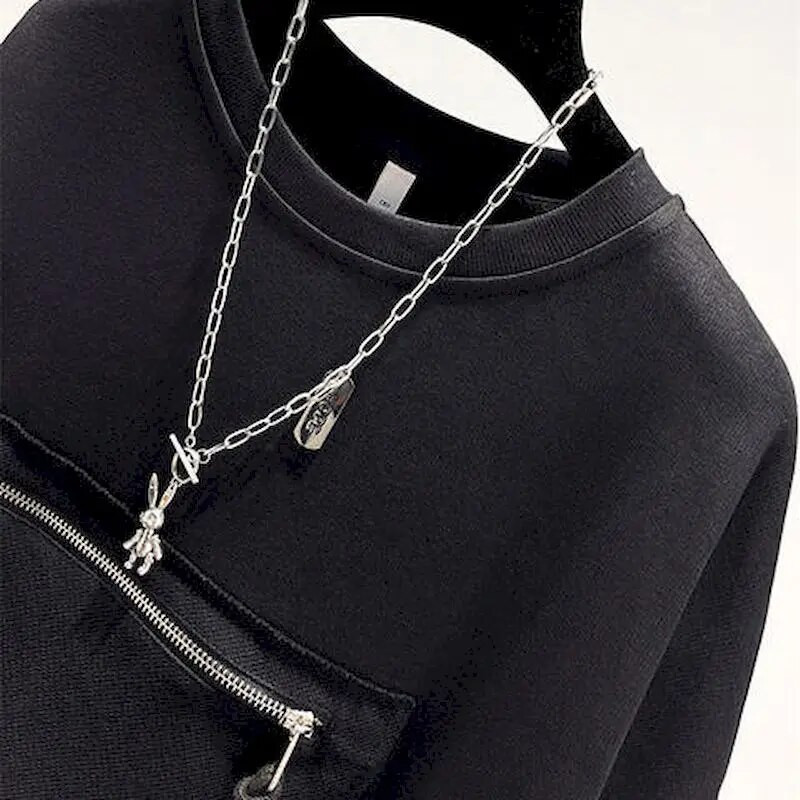 Jesenné nové krátke mikiny s okrúhlym výstrihom pre ženy, ležérne tričko s dlhým rukávom 2023, kórejské voľné zipsové nášivky, výklenkové pulóvre, trendy