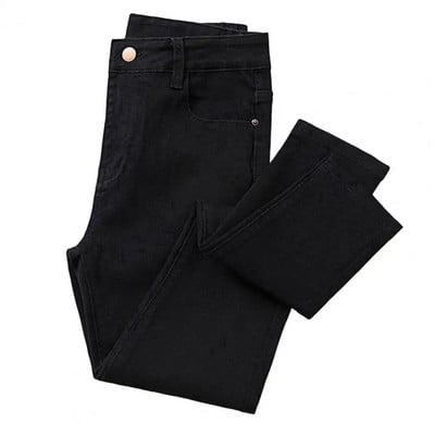 Vysokokvalitné elastické dámske džínsy s úzkym vysokým pásom a úzkymi nohavicami, kórejské módne dámske oblečenie 2023