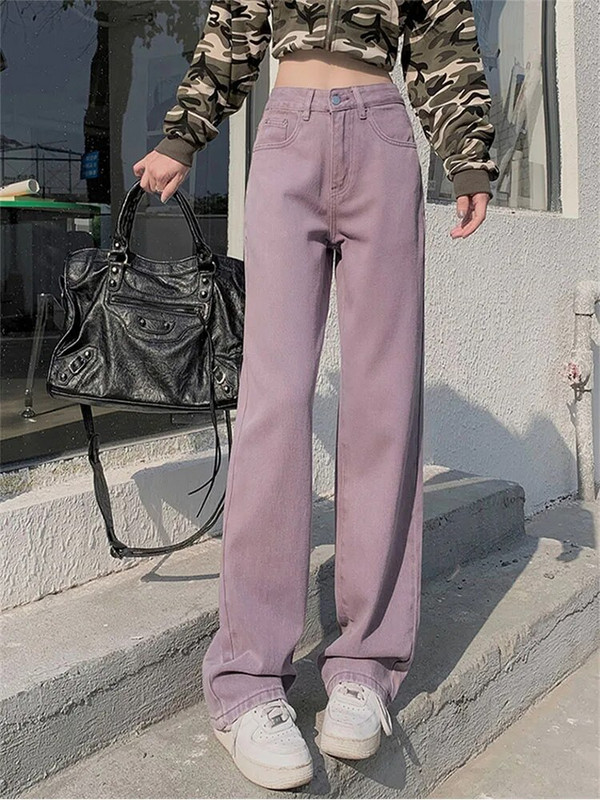 Dámske rifle s vysokým pásom, široké nohavice, vrecovité vintage rovné džínsové nohavice, ležérne, pouličné, hip hopové, módne, pre mamičky