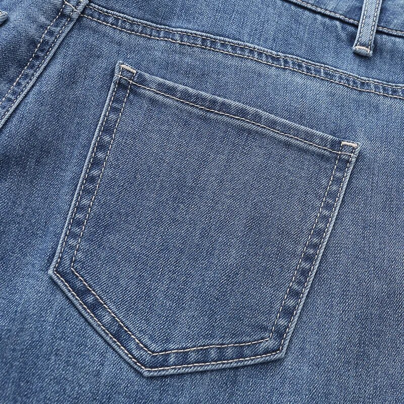 Dámske džínsy Semir 2024 s vysokým pásom, ktoré ukazujú výšku a dĺžku nohavíc, ležérne jarné dievčenské zúžené nohavice Senro Denim Versatile