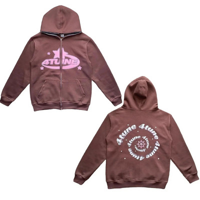 Bărbați Y2K Spider Print Hoodie Femei Hip Hop Punk Manecă lungă Jachetă cu fermoar complet Mantoane Toamnă Iarnă Harajuku Hanorac cu glugă largi
