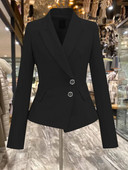 Dámske sako, klasické ležérne, jednoradové, s klopou, s dlhým rukávom, elegantné, šik, elegantné, šik, univerzálne, kancelárske, dámske topy, nové