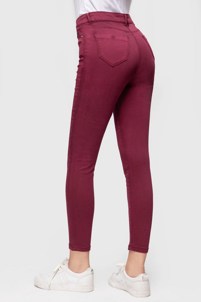 FASHIONSPARK Essentials Blugi skinny vopsiți pentru femei, super moi, elastici, slim fit, pantaloni din denim cu talie înaltă, comozi, casual, tip creion