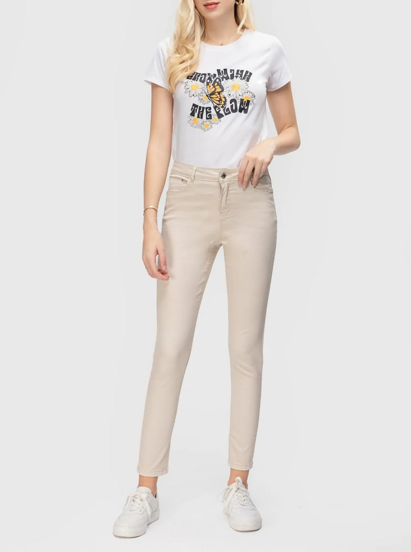 FASHIONSPARK Essentials Blugi skinny vopsiți pentru femei, super moi, elastici, slim fit, pantaloni din denim cu talie înaltă, comozi, casual, tip creion