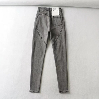 Cool Spice Sweet Girl, blugi subțiri cu talie înaltă pentru femei, pantaloni strânși elastici de piersică, denim, coreeană, sexy, ridicare a pradă SE8P