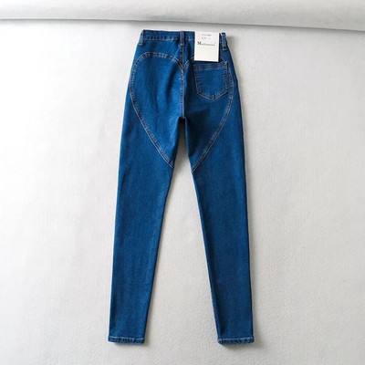 Cool Spice Sweet Girl, blugi subțiri cu talie înaltă pentru femei, pantaloni strânși elastici de piersică, denim, coreeană, sexy, ridicare a pradă SE8P