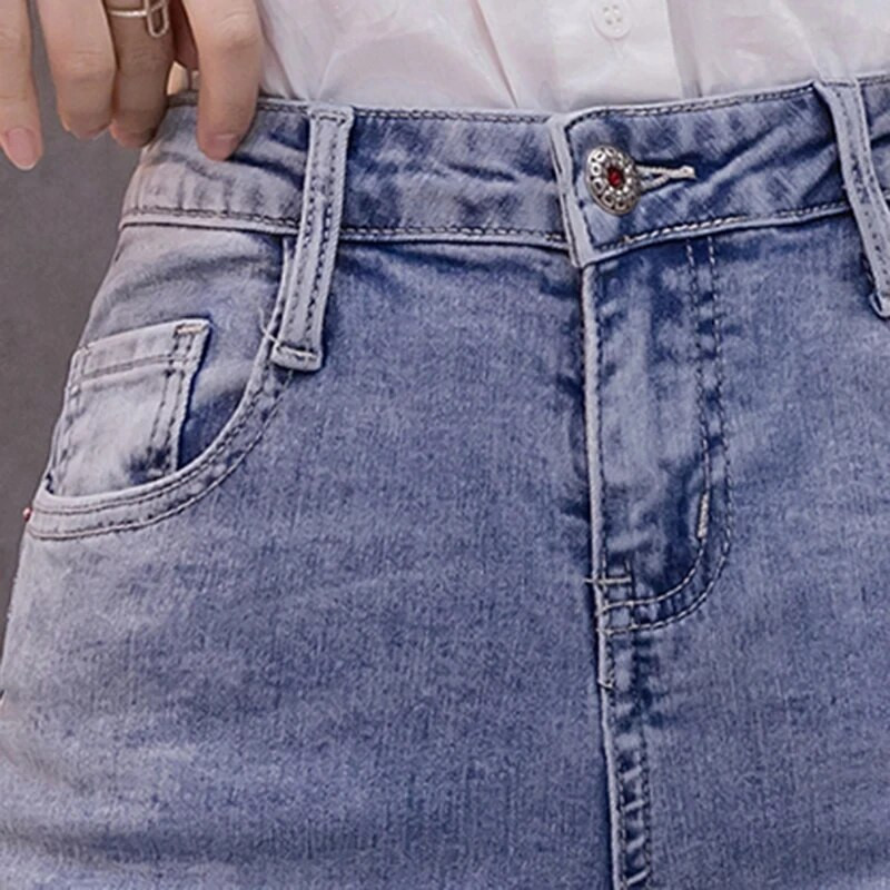 Dámske džínsy Big Flare 2023, modré skinny vintage strapcové patchworkové džínsy Boot-Cut, dámske módne nohavice