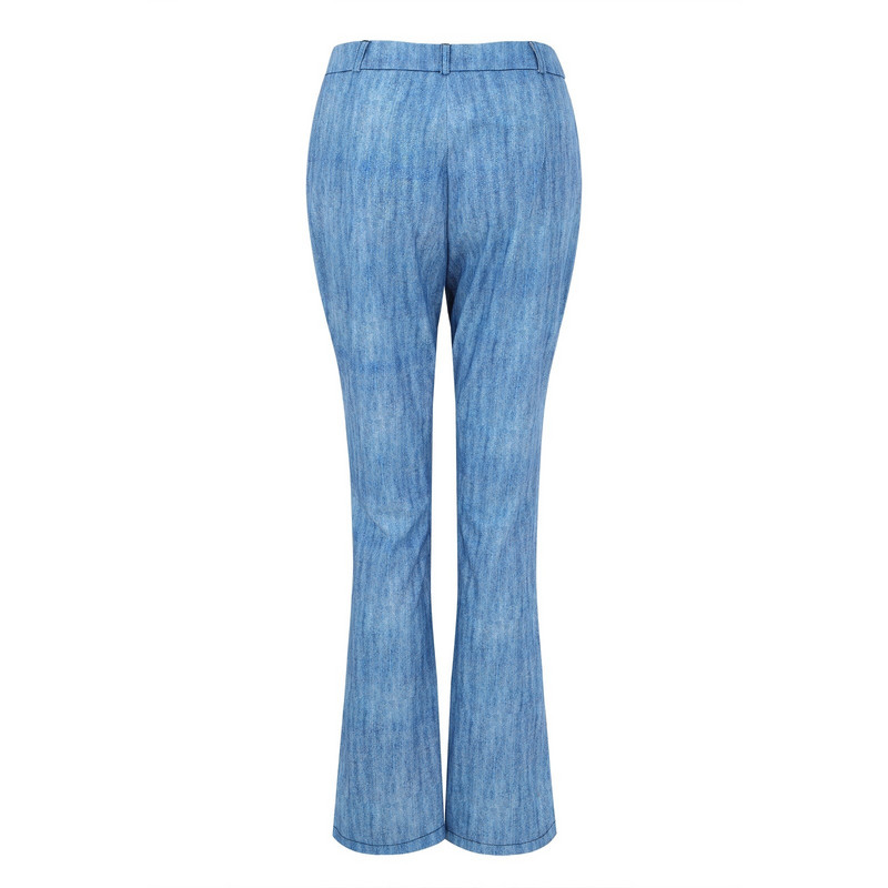 Γυναικεία ρετρό στάμπα τζιν με στάμπα με πεταλούδα Casual Cmfortable παντελόνι με φαρδύ πόδι με σχέδιο γκράφιτι παντελόνι παντελόνι παντελόνι