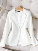 Blazere Femei Simplu Solid Elegant Se potrivește primăvară Nou Harajuku Moda Casual Zilnic Birou Damă Topuri cu un singur piept Nou