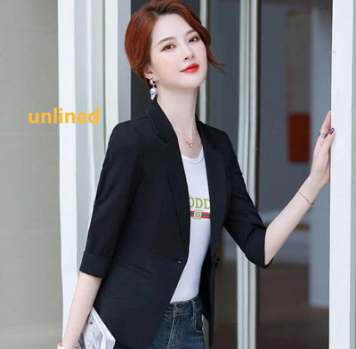 Blazere Femei Simplu Solid Elegant Se potrivește primăvară Nou Harajuku Moda Casual Zilnic Birou Damă Topuri cu un singur piept Nou