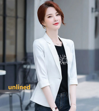 Blazere Femei Simplu Solid Elegant Se potrivește primăvară Nou Harajuku Moda Casual Zilnic Birou Damă Topuri cu un singur piept Nou