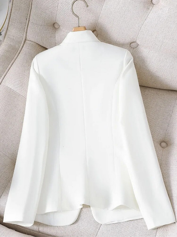 Blazere Femei Simplu Solid Elegant Se potrivește primăvară Nou Harajuku Moda Casual Zilnic Birou Damă Topuri cu un singur piept Nou