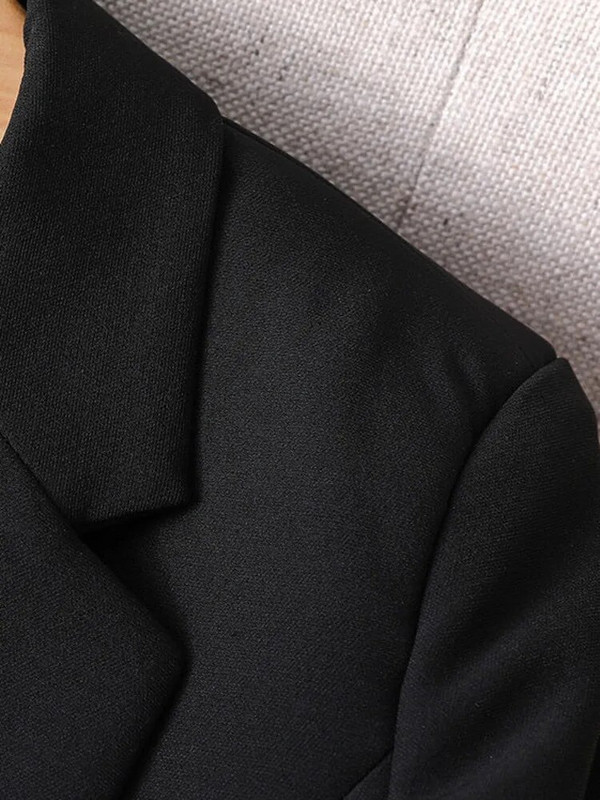 Blazere Femei Simplu Solid Elegant Se potrivește primăvară Nou Harajuku Moda Casual Zilnic Birou Damă Topuri cu un singur piept Nou