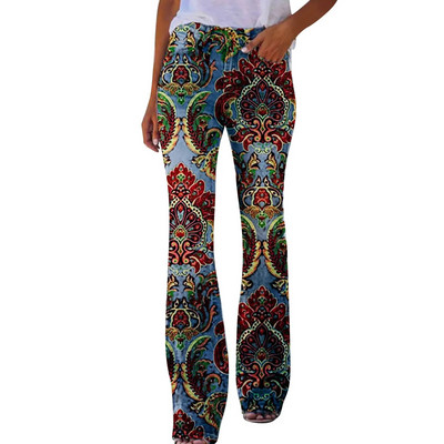 2023 Vintage mikro rozšírené nohavice džínsy Y2k ženy módne kvetinové potlačené džínsové nohavice Pantalones ležérne nohavice džínsy женские