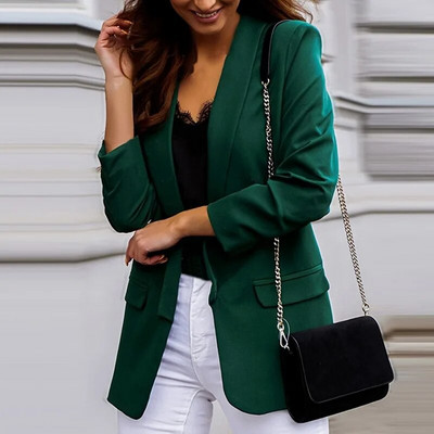 2023, primăvară toamnă, blaze formale pentru femei, costum de birou, buzunare, jachete, haină, sacou negru, jachete pentru femei