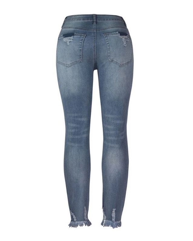 Blugi de damă 2024 Moda de primăvară Fermoar Decupaj cu muscă ruptă tiv brut Casual Design simplu de buzunar Blugi de zi cu zi skinny Y2K Imbracaminte de stradă