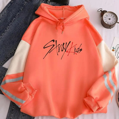 Noul Harajuku stil coreean KPOP Straykids Stray Kids Album Hanorace pentru femei Hanorac cu mânecă lungă Patchwork pentru femei Pulovere