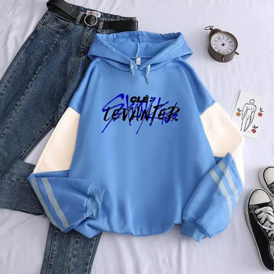 Noul Harajuku stil coreean KPOP Straykids Stray Kids Album Hanorace pentru femei Hanorac cu mânecă lungă Patchwork pentru femei Pulovere