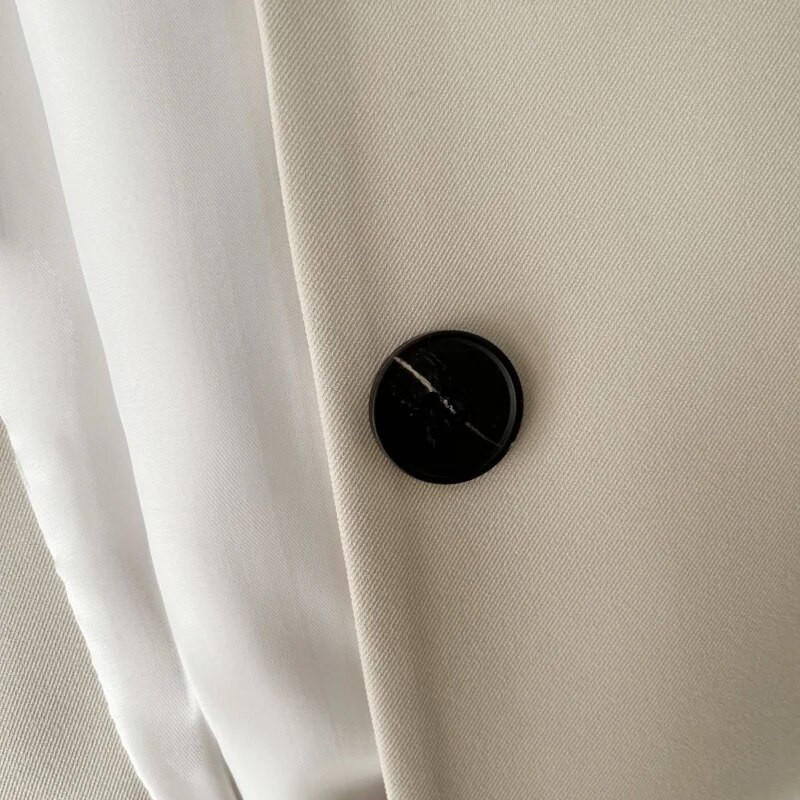 Dámske saká, klasické, jednofarebné, univerzálne, kancelárske, retro, útulné, elegantné, trendy, saká v kórejskom štýle, jeseň/zima, základný dizajn, jednoduché