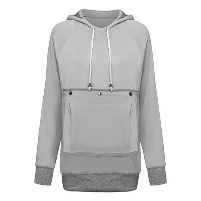 Kačių mylėtojai Moteriški megztiniai Megztiniai Kengūra Šuo Pet Letenos Megztiniai Priglausti Megztiniai Kišeniniai Gyvūnų Ausiai Su gobtuvu Dropshipping