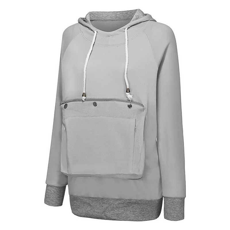 Kačių mylėtojai Moteriški megztiniai Megztiniai Kengūra Šuo Pet Letenos Megztiniai Priglausti Megztiniai Kišeniniai Gyvūnų Ausiai Su gobtuvu Dropshipping