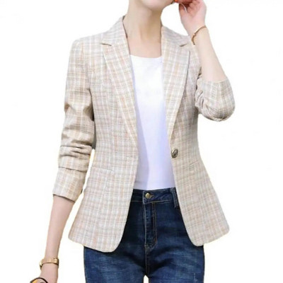 Női blézer Divatos névjegykardigán Slim Fit Lady tavaszi blézer randevúzáshoz Női tavaszi kabát Női blézer