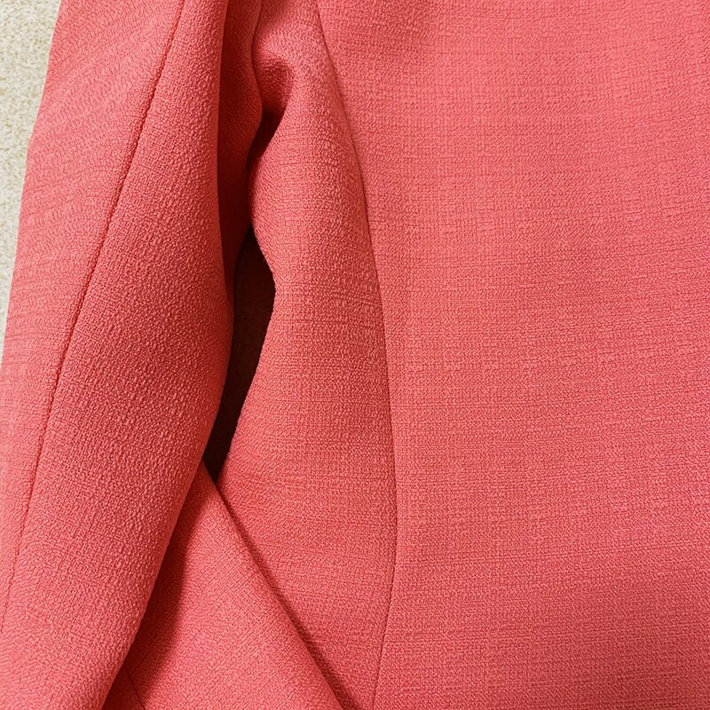 HIGH STREET 2024 Nové módne návrhárske sako Dámske klasické sako s levími gombíkmi, úzky strih, textúrované sako