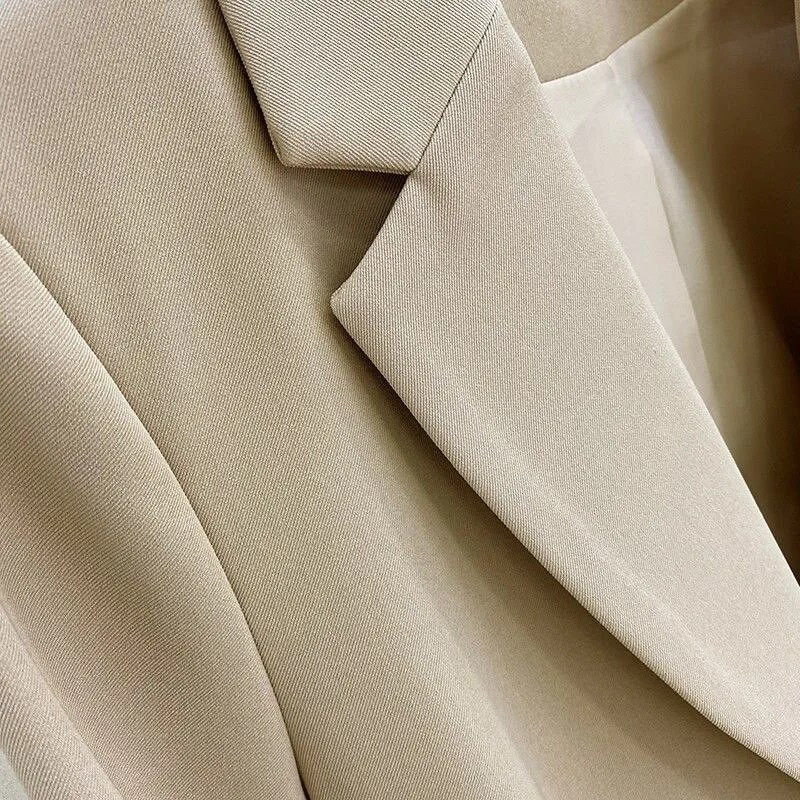 2023 Blazer Dámske jarné jesenné elegantné sako s dlhým rukávom, ležérne kancelárske dámske sako, elegantný ženský vzhľad, štíhlejšie nohavice