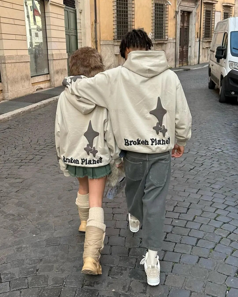 Topuri Y2k Haine Homie Hanorace Femei Streetwear Goth Harajuku Harajuku Foaming Letter Puff Print Hoodie Iubitorii Hanorac