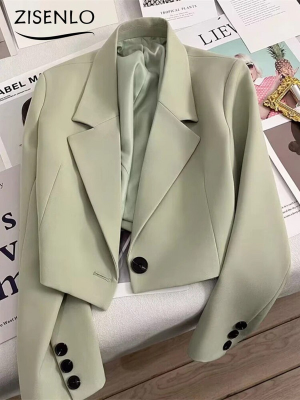 Sako žena jar nové jednofarebné voľné sako oblek bunda módny trend elegantný vrchné oblečenie kórejská móda