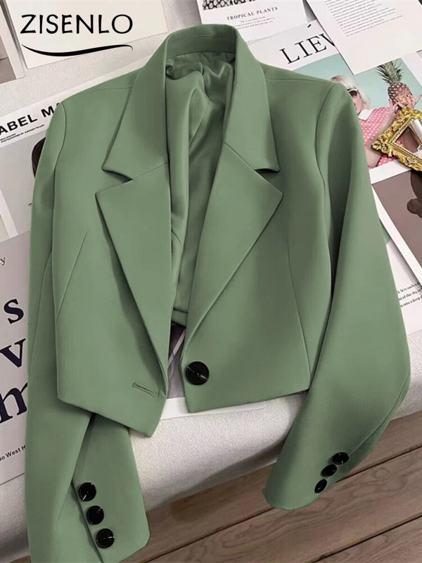 Sako žena jar nové jednofarebné voľné sako oblek bunda módny trend elegantný vrchné oblečenie kórejská móda