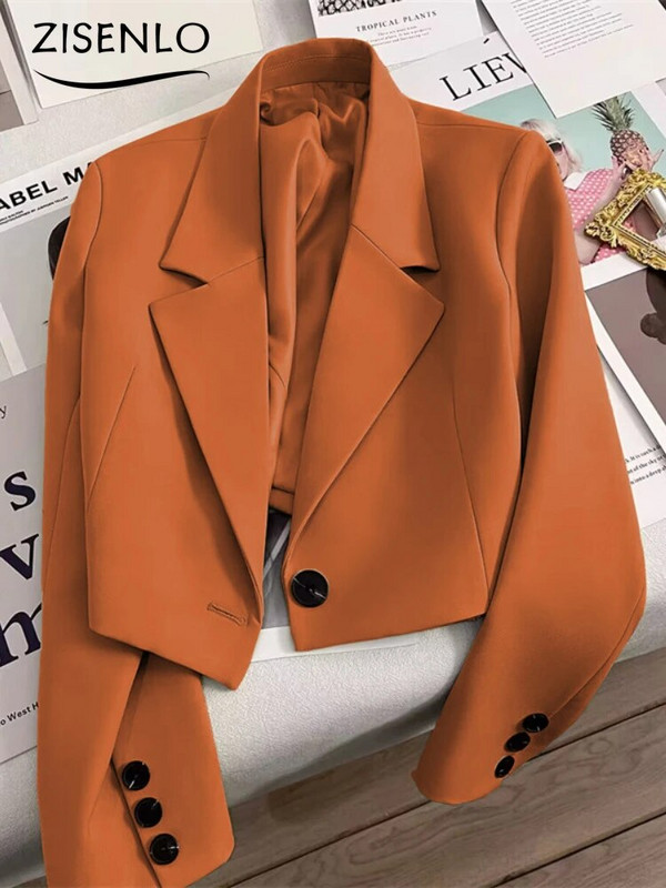 Sako žena jar nové jednofarebné voľné sako oblek bunda módny trend elegantný vrchné oblečenie kórejská móda