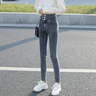 Blugi clasici pentru femei Pantaloni super elastici de modă 2024 Pantaloni de denim cu talie înaltă pentru femei Streetwear Trendy ropa de mujer